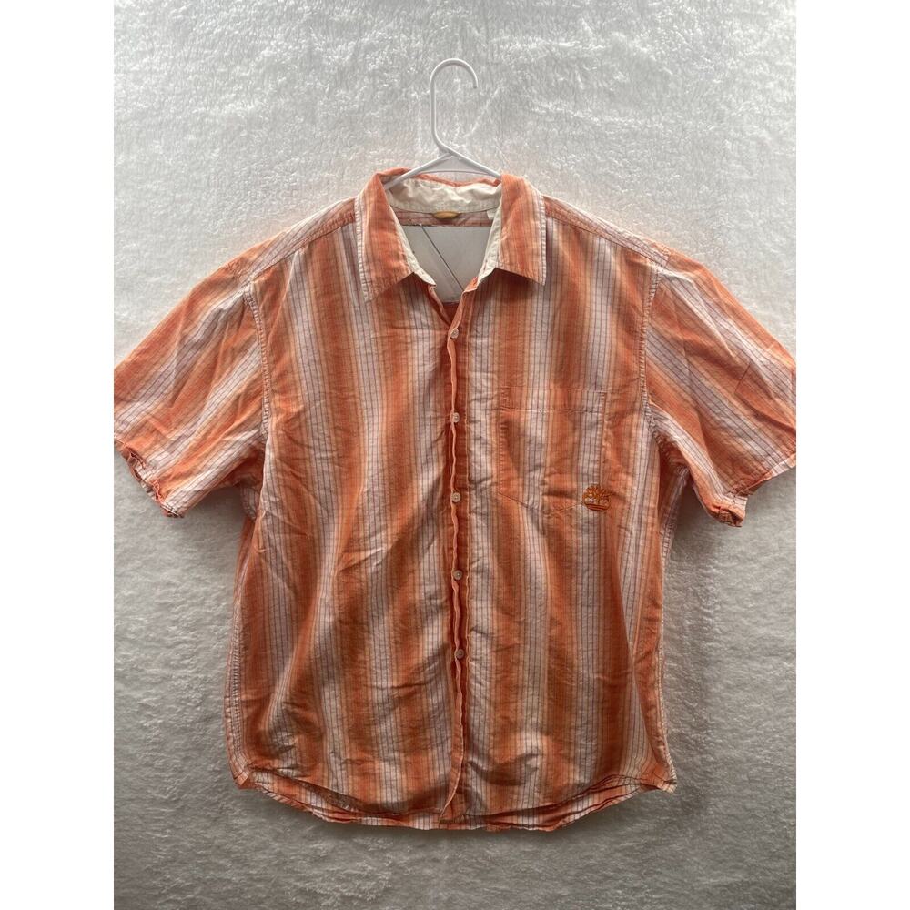 Vintage TIMBERLAND Men's Loose Fit XL Button Shirt w/ Logo